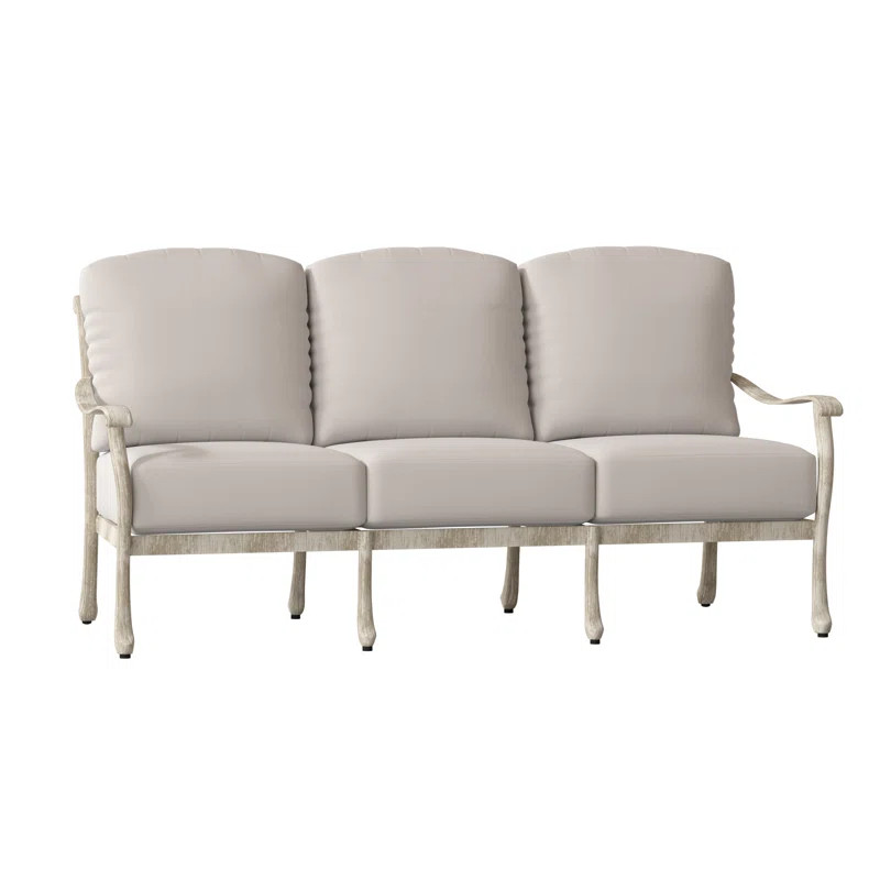 Casa 77.75'' Aluminum Outdoor Patio Sofa | Wayfair North America