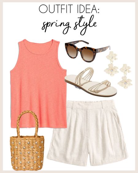 Casual and cute spring outfit idea!

#springstyle

Spring outfit idea. Linen shorts. Elevated casual style. Target finds. Target circle week. Embellished straw bucket bag. Target sandals  

#LTKstyletip #LTKsalealert #LTKSeasonal