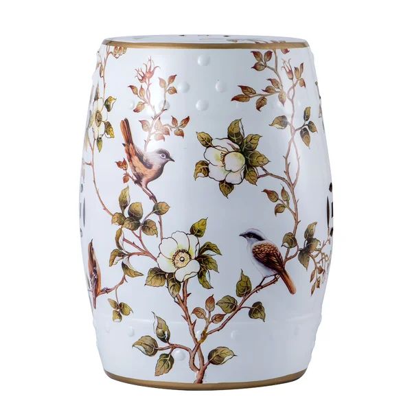 Grazian 17.5'' Tall Ceramic Garden Stool | Wayfair North America