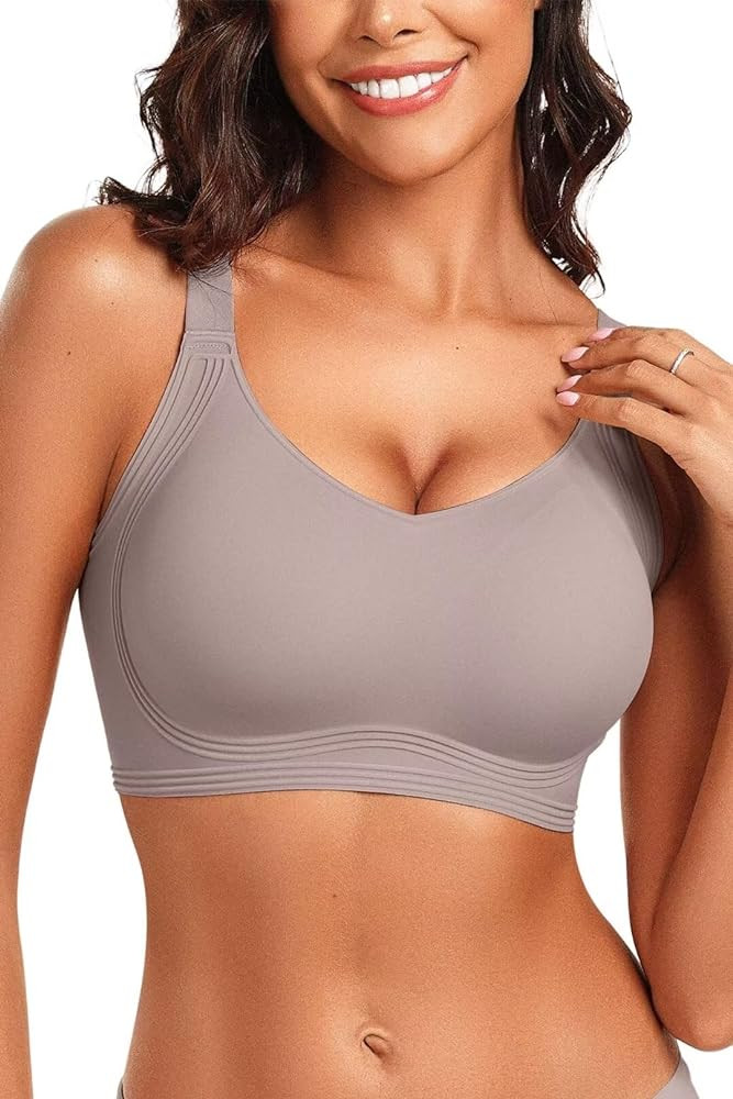 Vertvie Women's Seamless Wireless Push Up Bras with Support and Lift No Underwire Bralettes Full ... | Amazon (US)