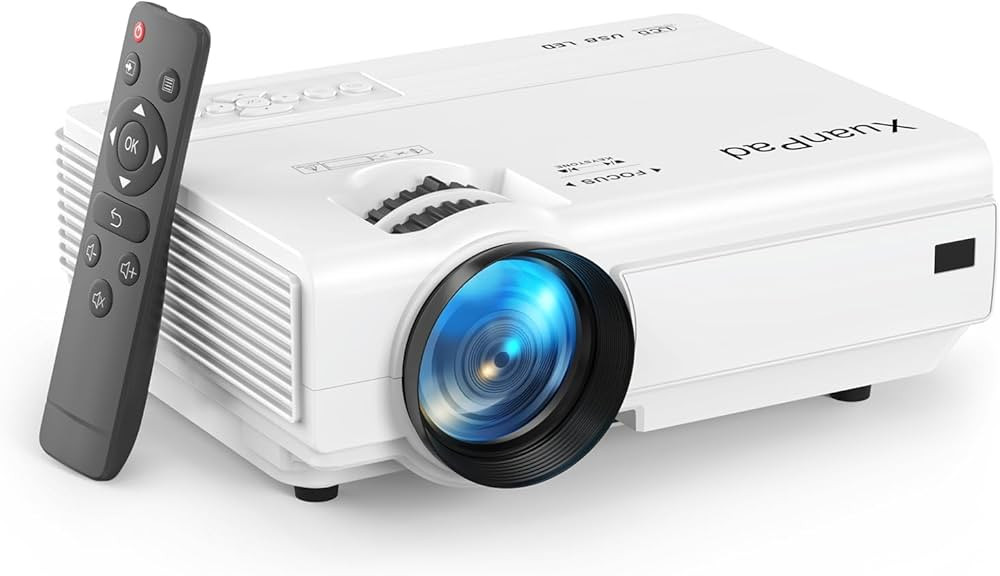 Projector, XuanPad 2024 Upgraded Mini Projector, 10000L Video Projector HD 1080P Supported, Porta... | Amazon (US)