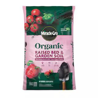 Organic Raised Bed and Garden Soil 1.5 cu. ft. with Quick Release Natural Fertilizer, Peat Free | The Home Depot