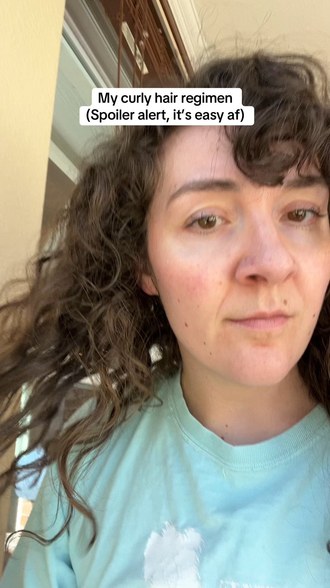 I’ll shamelessly tell you that I use two products and one of them is water

#curlyhairroutine #curlyhaircheck #curlyhair #curlygirl 