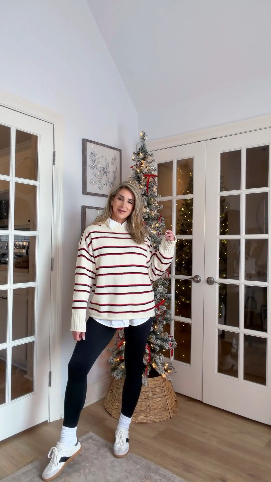 These are my favorite kinds of sweaters. A little oversized, soft and not too heavy. 🤌🏼

Fall outfits with leggings, stripe sweater, black high waisted leggings, sneakers, thanksgiving outfit

#LTKGiftGuide #LTKootd #LTKHoliday