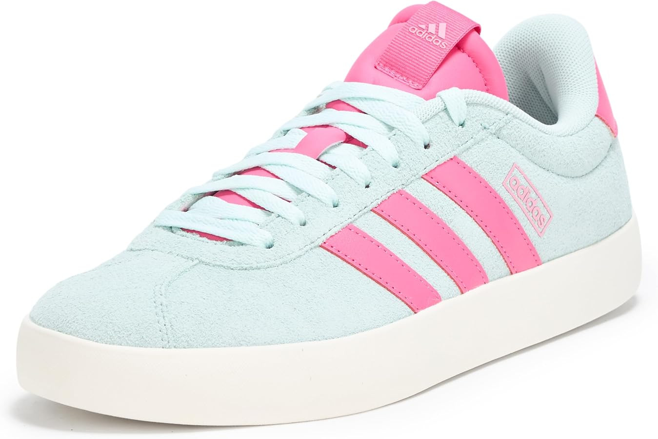 adidas Womens Vl Court 3.0 Lace Up Sneakers Shoes Casual - White | Amazon (US)