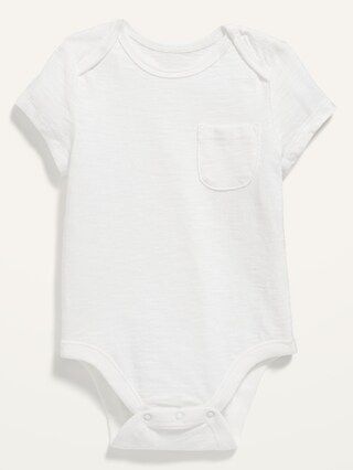 Unisex Slub-Knit Pocket Bodysuit for Baby | Old Navy (US)