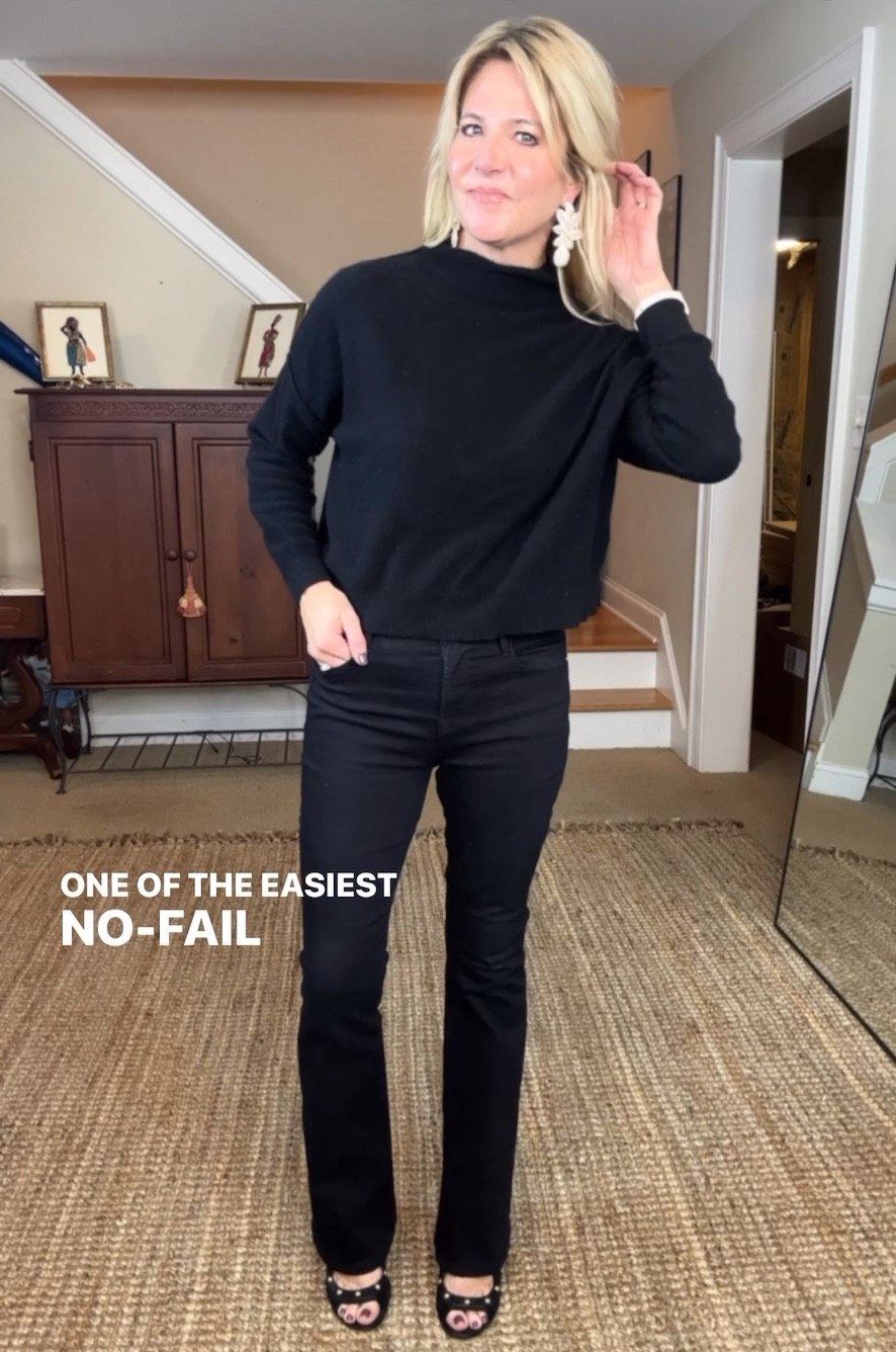 Here’s an easy style hack when you’re in a rut and don’t know what to wear: Wear all Black. 

Wearing all black is chic, timeless and always looks good. Plus it’s slimming and can help you look taller. 

Use it as a blank canvas and add accessories, shoes, belts, outerwear, etc. for an easy outfit that always works. 

#LTKstyletip #LTKVideo #LTKover40