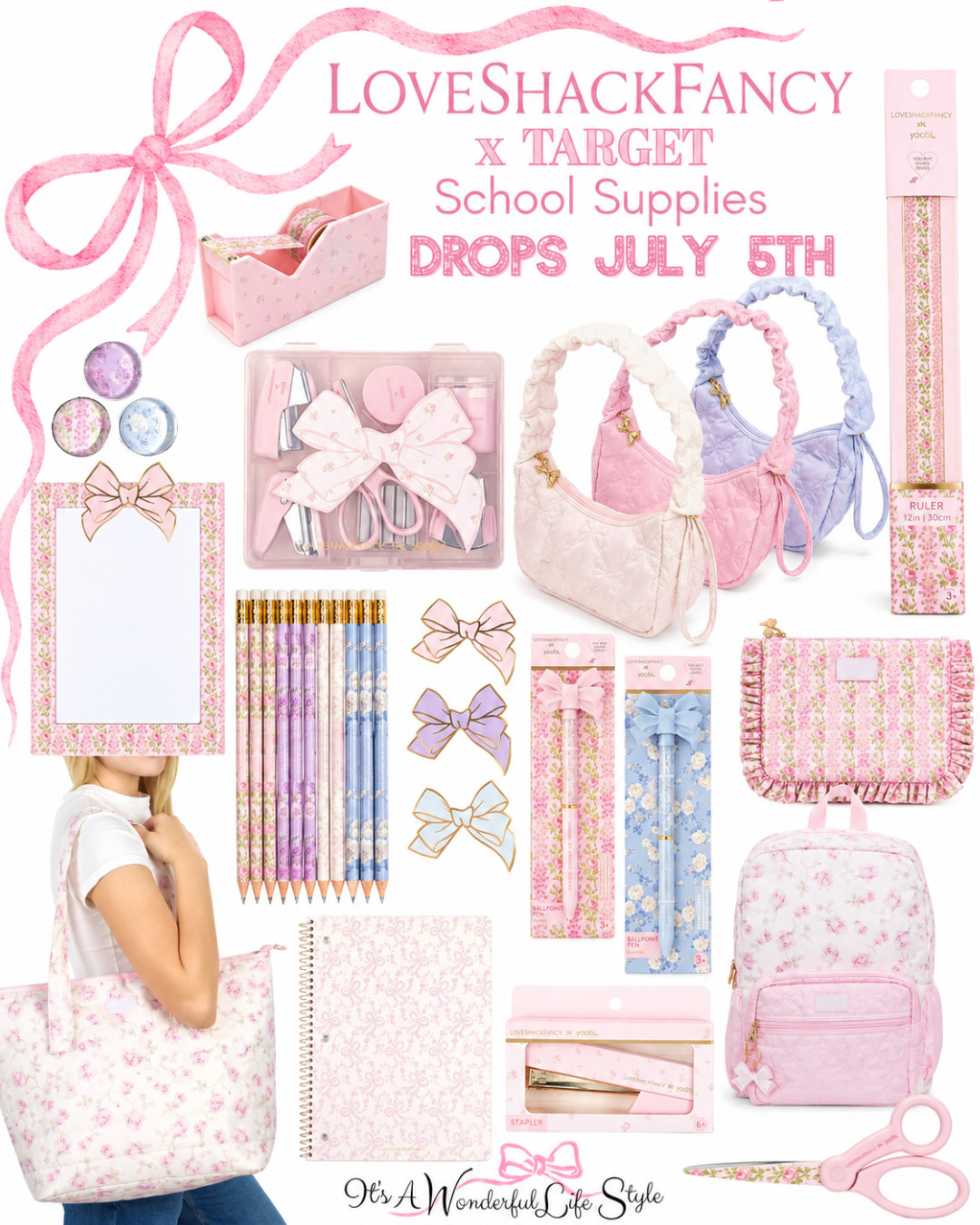 LoveShackFancy girls… Target understood the assignment 🎀
From the prettiest school supplies and tech accessories to darling beauty finds and floral bags… this new collection is too cute. Launching July 5th, and I know these sweet pieces are going to go fast! 

I rounded up my favorites. 

Shop the details in my LTK!

#loveshackfancyxtarget
#backtoschool
#targetfinds
#loveshackfancy 

 