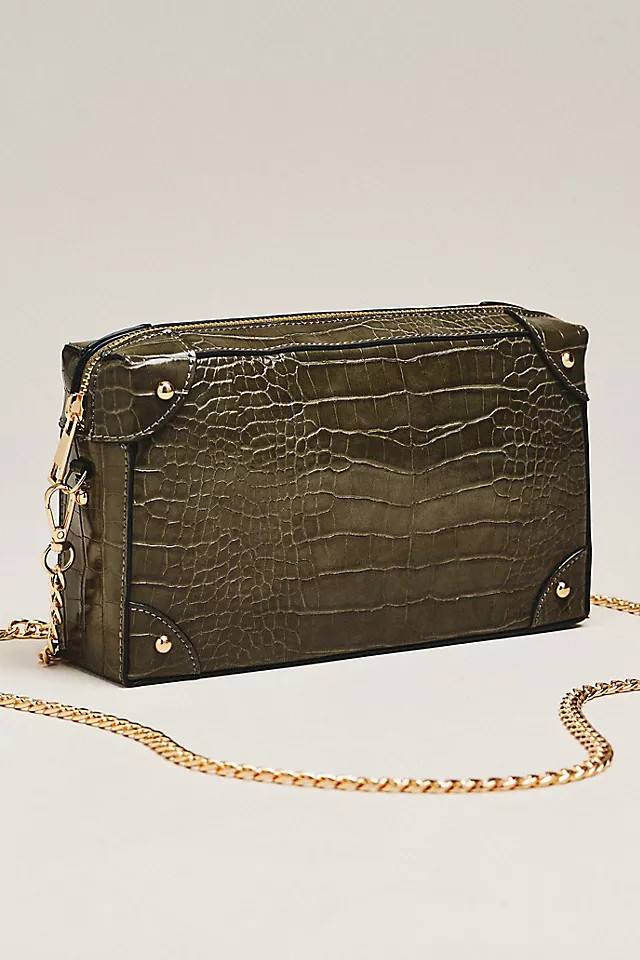 Embossed Croc Trunk Purse | Anthropologie (US)