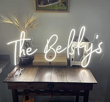 LC-Sign Custom Neon Signs for Bedroom, Wedding Party Wall Decor, Personalized Dimmable Neon Sign for | Amazon (US)