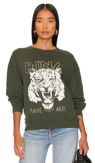 Tiger Sweatshirt in Forest Green | Revolve Clothing (Global)