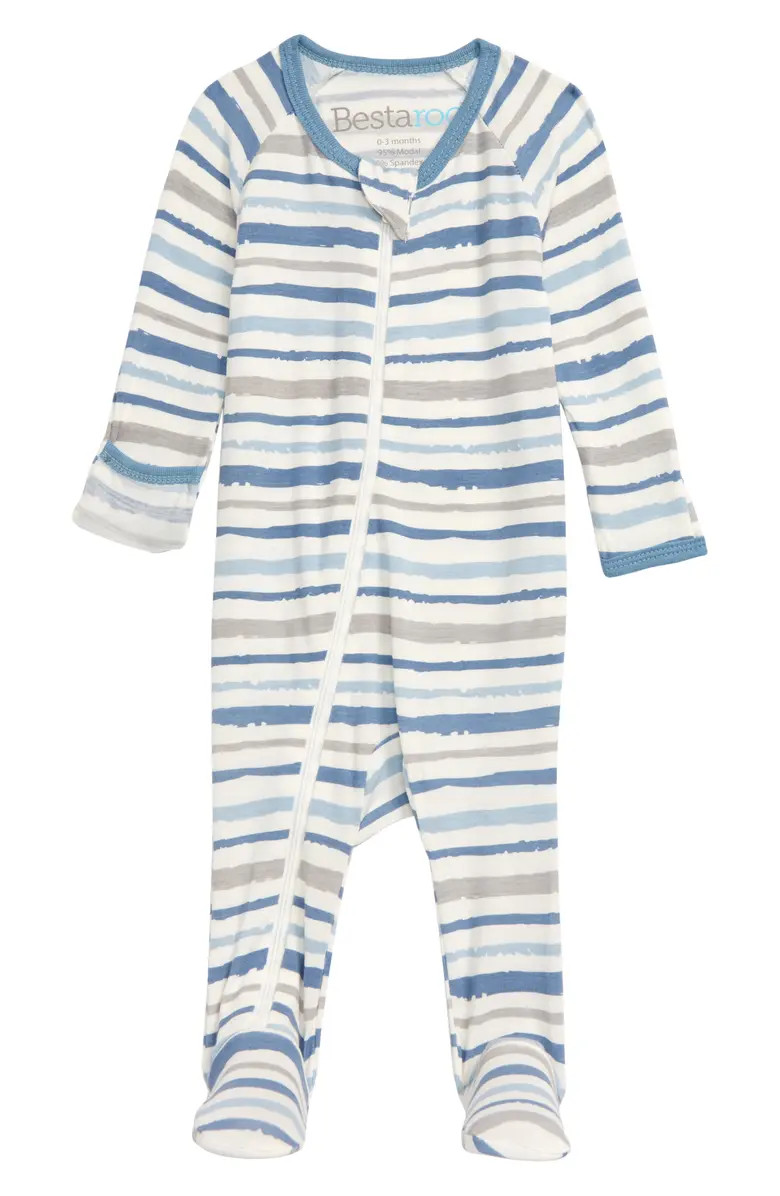 Bestaroo Blue Stripes Footie (Baby) | Nordstrom | Nordstrom