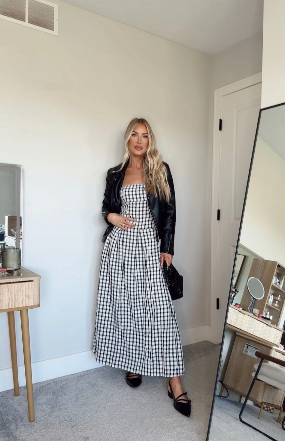 Gingham dress for Fall