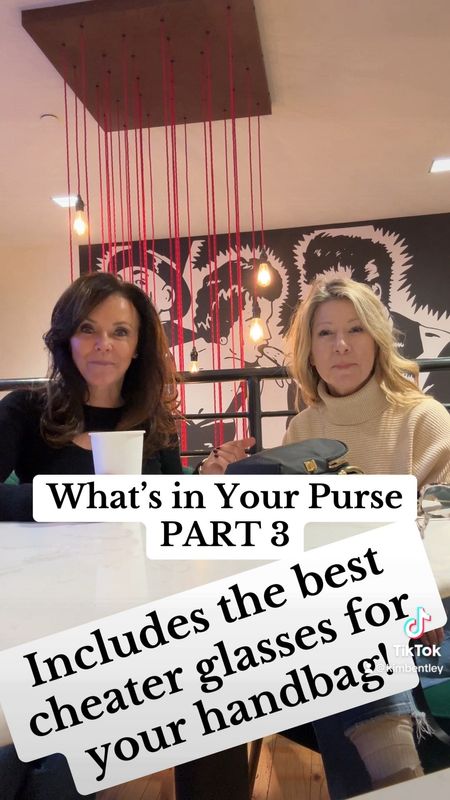 What’s in your purse - Part 3!
Featuring the flattest cheater reading glasses you’ve ever seen. They’re a favorite of mine and my husband. 
kimbentley, handbag, makeup, reading glasses, perfume, gifts for her

#LTKVideo #LTKover40 #LTKGiftGuide