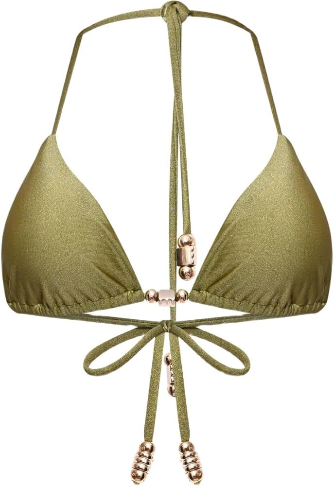 Amazon.com: PATBO, Jade Lycra Lace Bikini Top, M, Green : Amazon Luxury | Amazon (US)