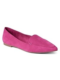 Leather pointed loafers | Gap US