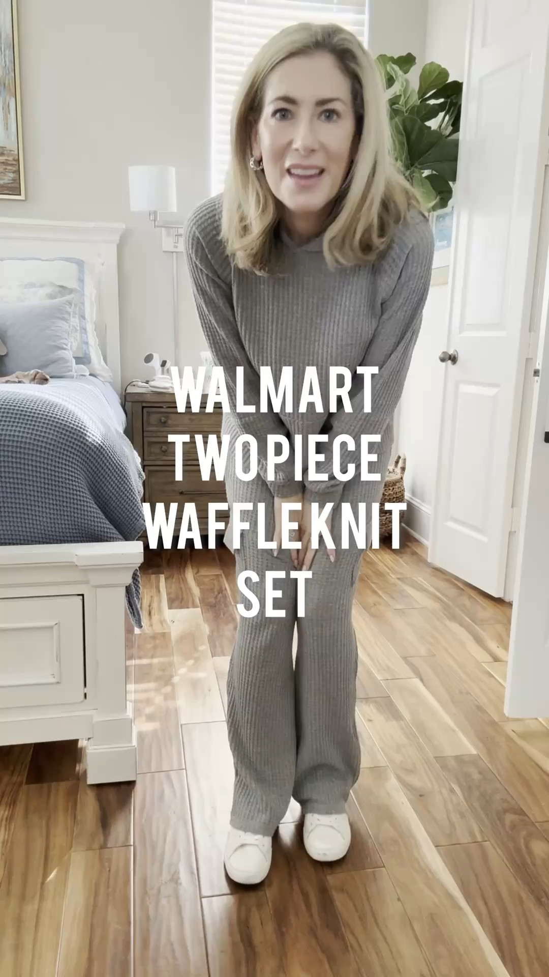 This two piece set comes in four colors, sizes XS-XXL and is $27.98! Great for throwing on and going on a quick errand, a travel day or in my case, a pedicure! This one is going to sell out quickly!!

#casualoutfit #twopieceset #fashionover50 #loungewear #waffleknit  #weekendoutfit 

#LTKStyleTip #LTKWatchNow #LTKOver40