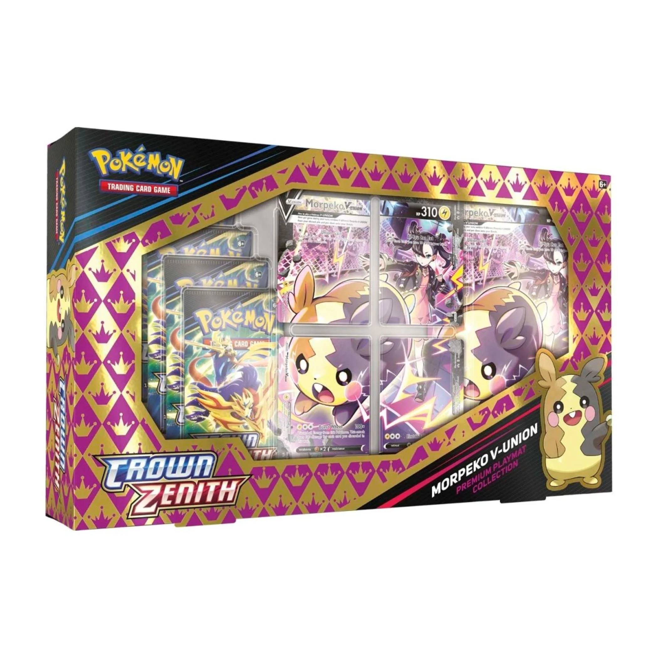 Pokemon Trading Card Games Crown Zenith Premium Playmat Collection - Morpeko V-Union | Walmart (US)