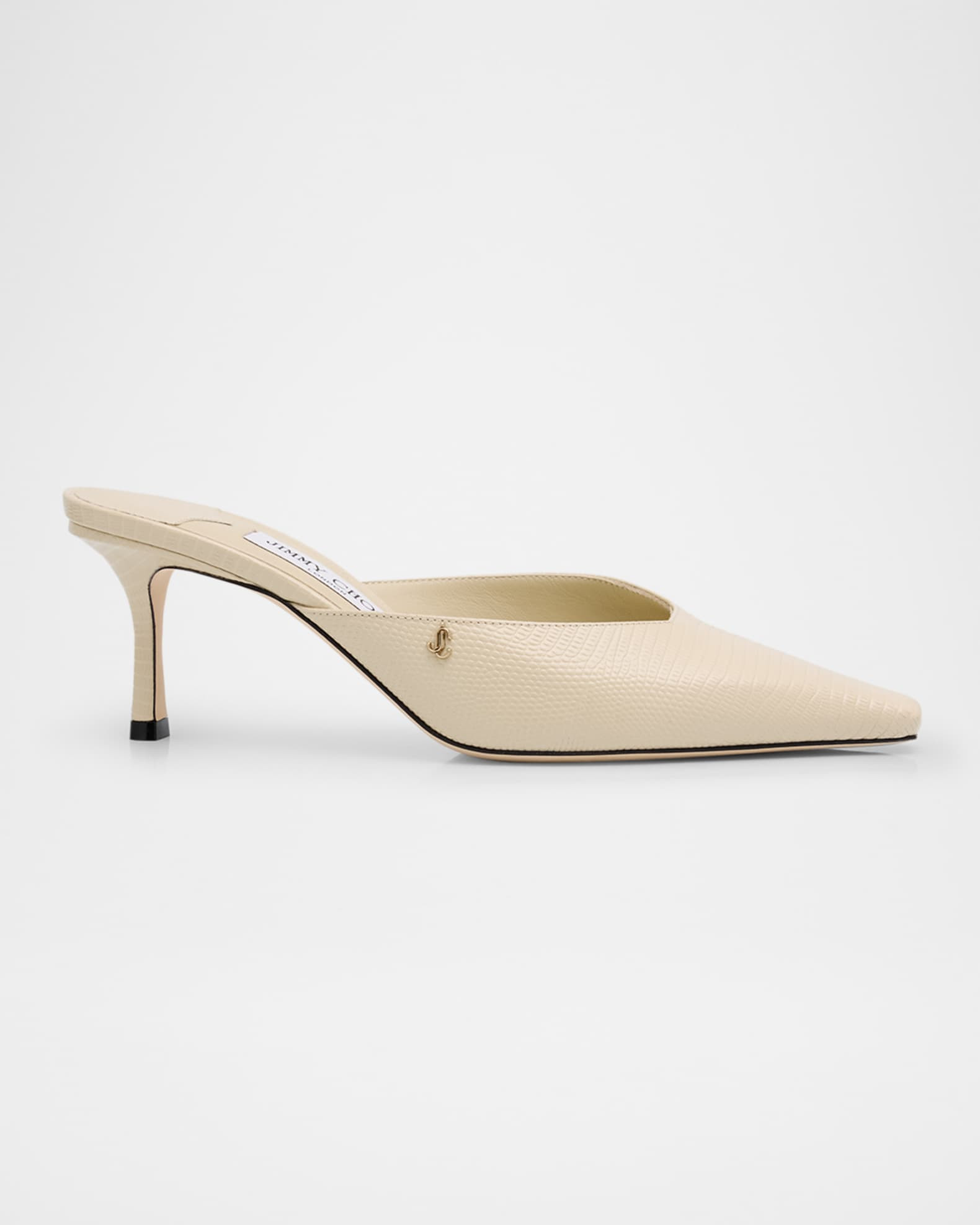 Jimmy Choo Vivi Lizard-Embossed Mule Pumps | Neiman Marcus