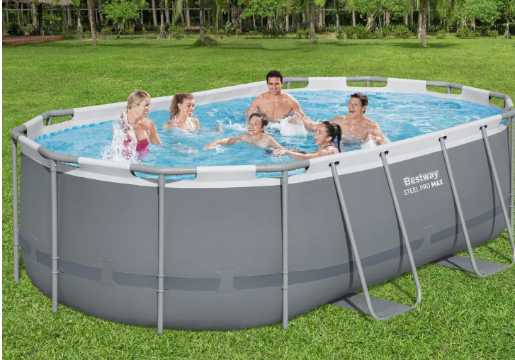 Bestway Steel Pro MAX - 14' x 8'2" x 39" - Oval Above Ground Swimming Pool Set 

 