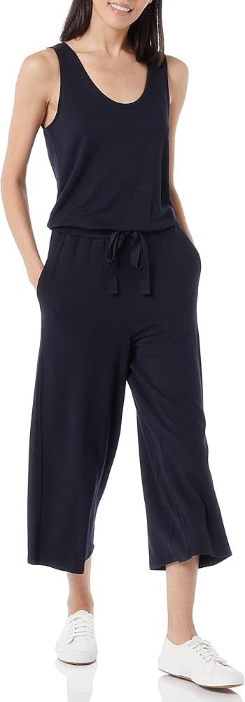 Daily Ritual Women's Supersoft Terry Relaxed-Fit Sleeveless Wide-Leg Jumpsuit | Amazon (US)
