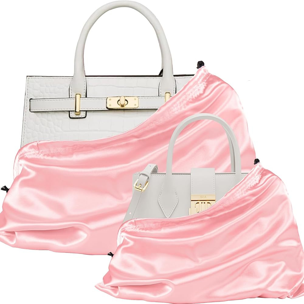 P Pothuiny 2 Pcs Satin Dust Bags for Handbags | Amazon (US)