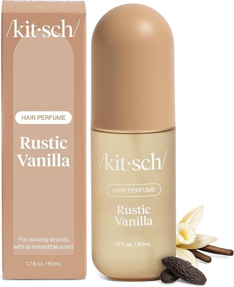 Kitsch Hair Perfume for Women - Rustic Vanilla | Clean, Deodorizing & Patented Odor-Eliminating T... | Amazon (US)