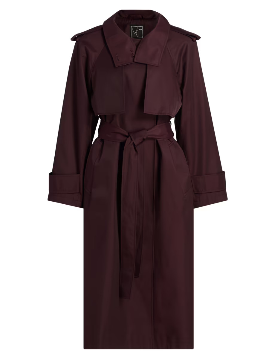 Cotton-Blend Poplin Trench Coat | Saks Fifth Avenue