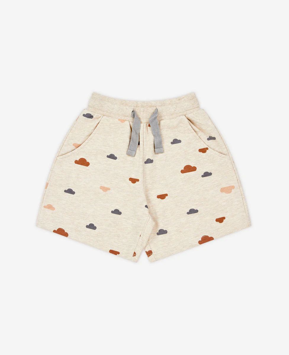 French Terry Shorts - Summer Clouds | Petite Revery