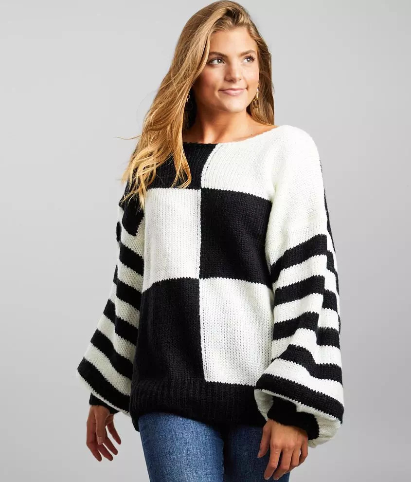 Mustard Seed Color Block Sweater | Buckle