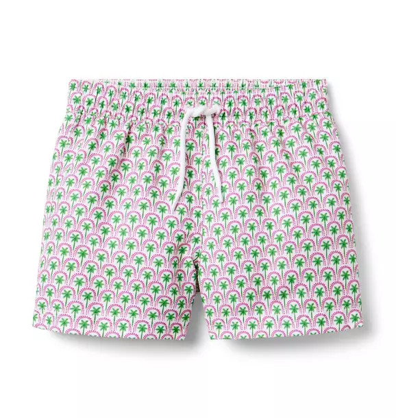 Recycled Palm Tile Swim Trunk | Janie and Jack