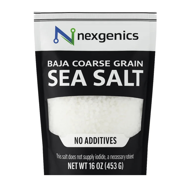 NEXGENICS Baja Coarse Grain Sea Salt, 16 oz Resealable Bag – Natural, No Additives, Ideal for G... | Walmart (US)