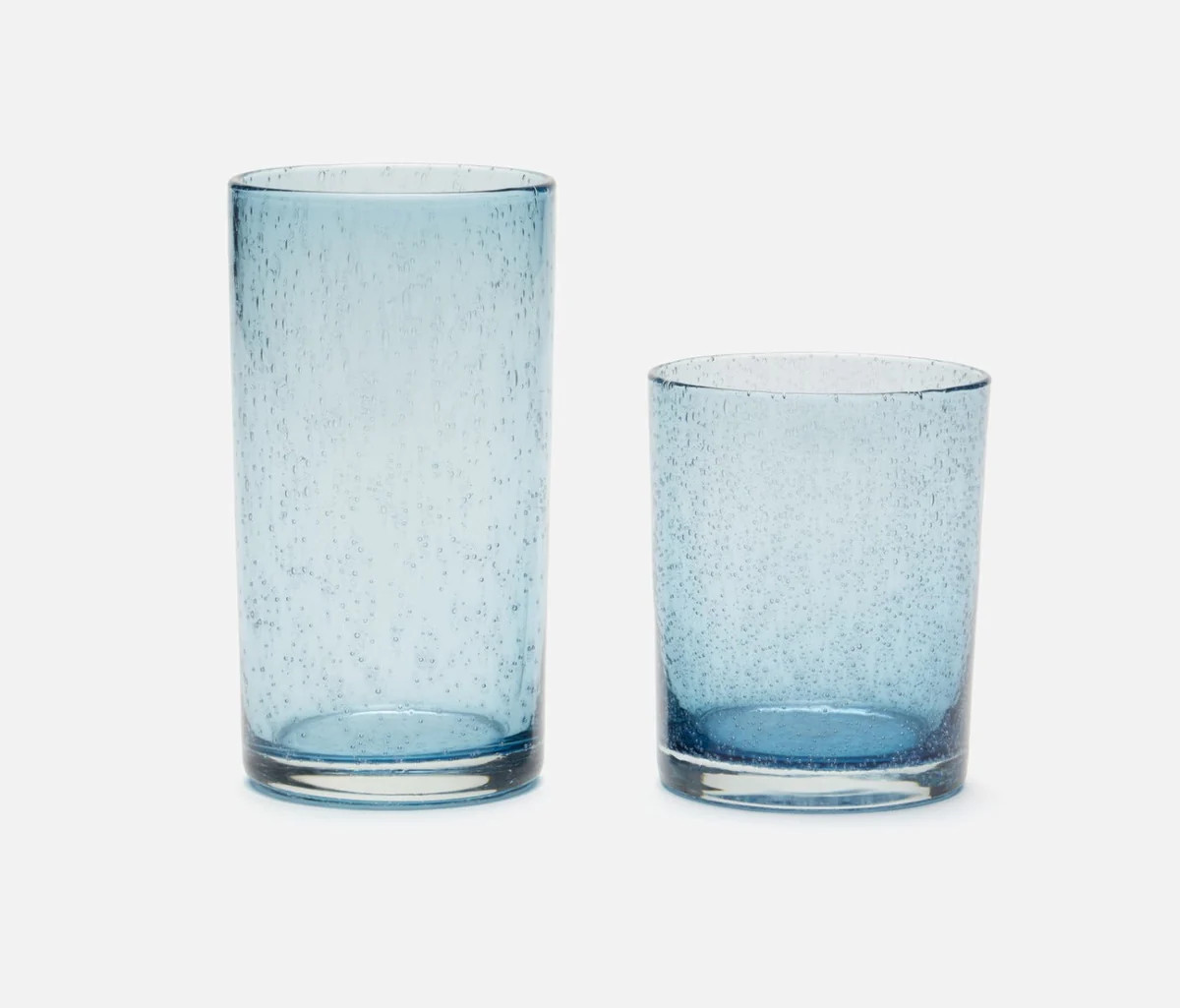 Quinn Blue Glassware | Megan Molten
