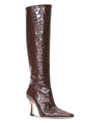 Women's Cami Croc Embossed Knee High Boots | Bloomingdale's (US)