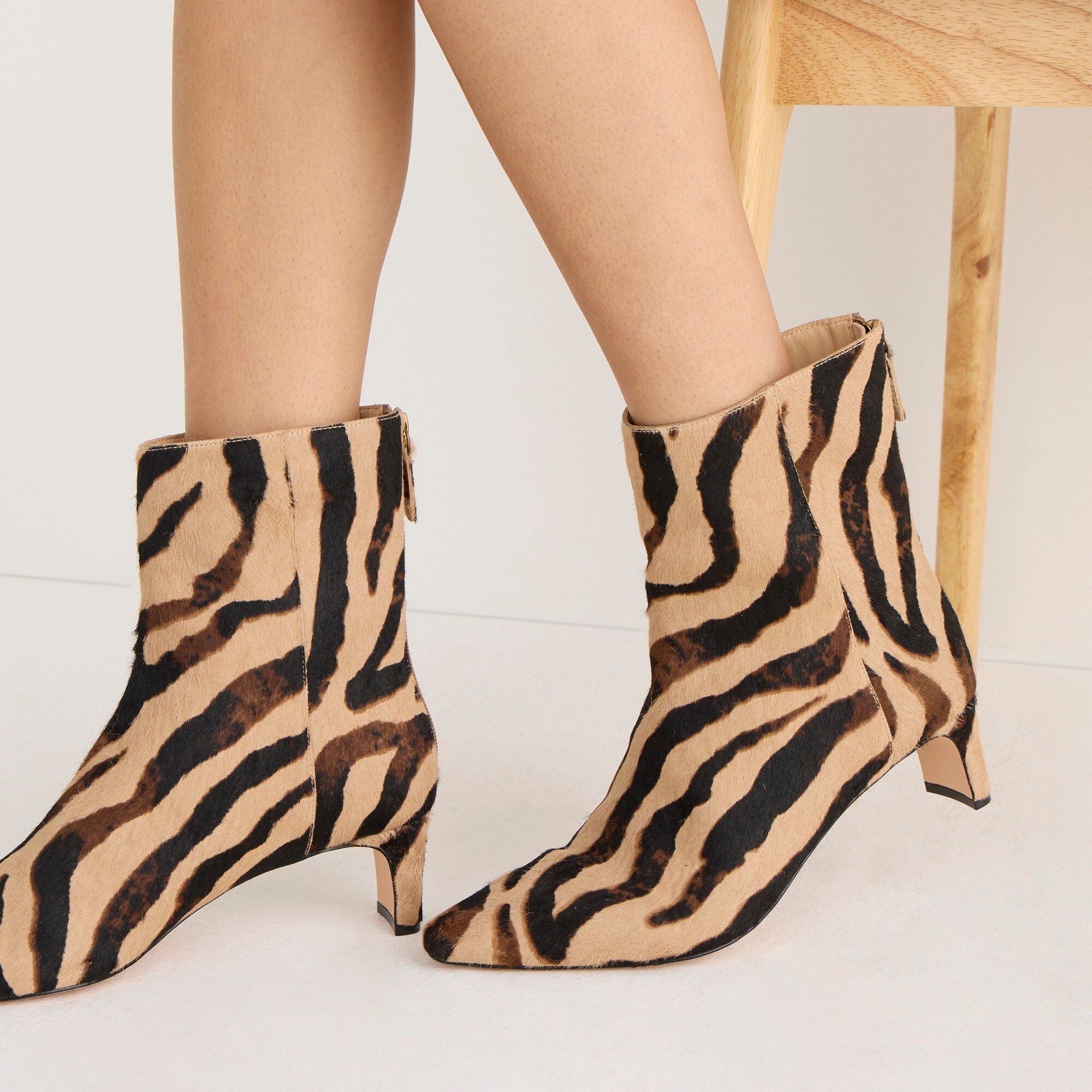 Stevie ankle boots in calf hair | J.Crew US