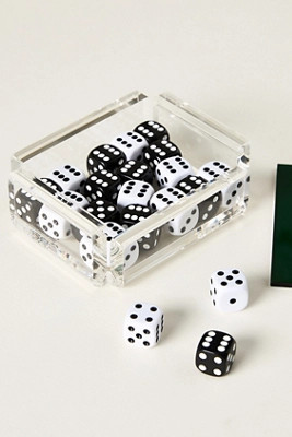 Luxe Dominoes El Dadito 20 Dice Game Set | Anthropologie (US)