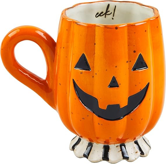 Mud Pie Halloween Coffee Mug, Pumpkin, 16oz | Amazon (US)