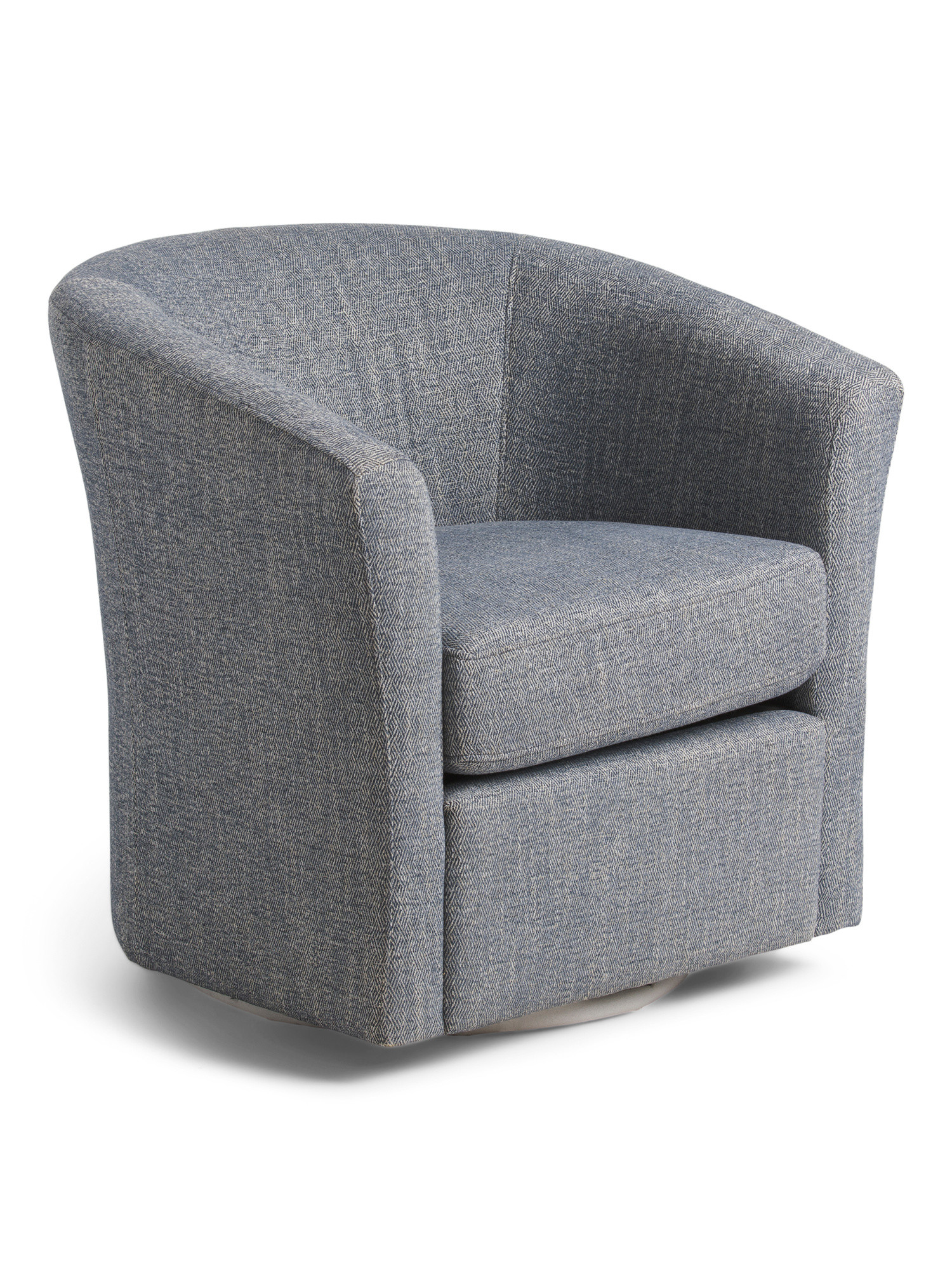 Murray Herringbone Swivel Jett Accent Chair | Marshalls