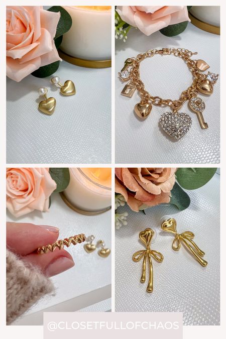 Amazon fashion jewelry for Valentine’s Day!
Any/all of these would be so cute to wear or give for Valentine’s or Galentines day this year!

Amazon finds | Amazon jewelry | heart bracelet | heart ring | heart earrings | bow earrings | Valentine’s jewelry


#LTKfindsunder50 #LTKSeasonal #LTKfindsunder100