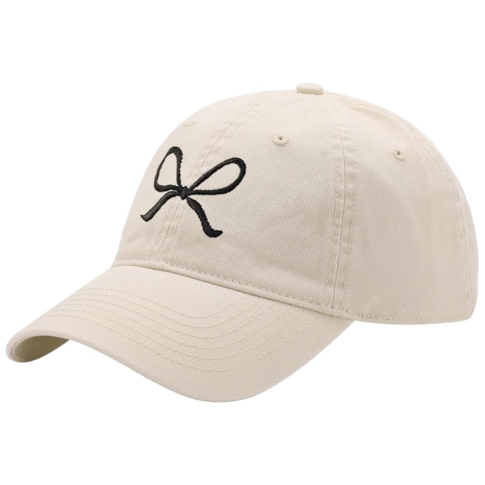 Trendy Bow-Tie Baseball Cap for Women and Men Trucker Hats Y2k Adjustable Fashion Sun Hat with Vi... | Amazon (US)