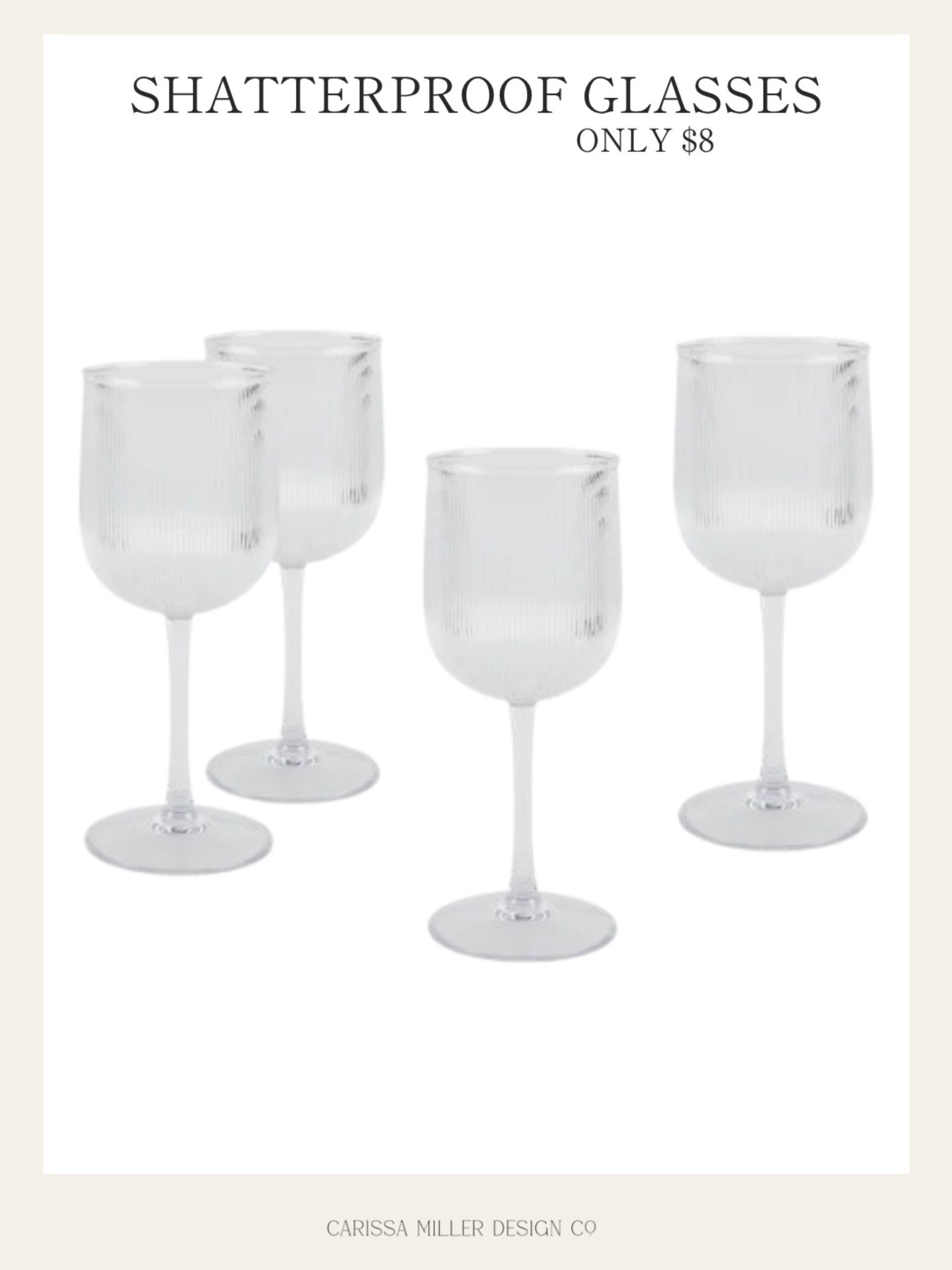 These shatterproof glasses are at the top of my wish list!