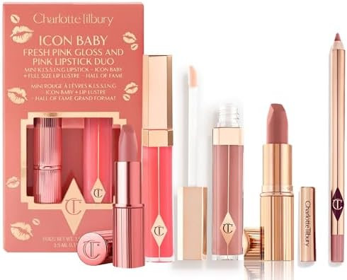 Charlotte Tilbury Holiday Kit - Pillow Talk Matte Revolution Lipstick + Lip Cheat Liner + Lip Lus... | Amazon (US)