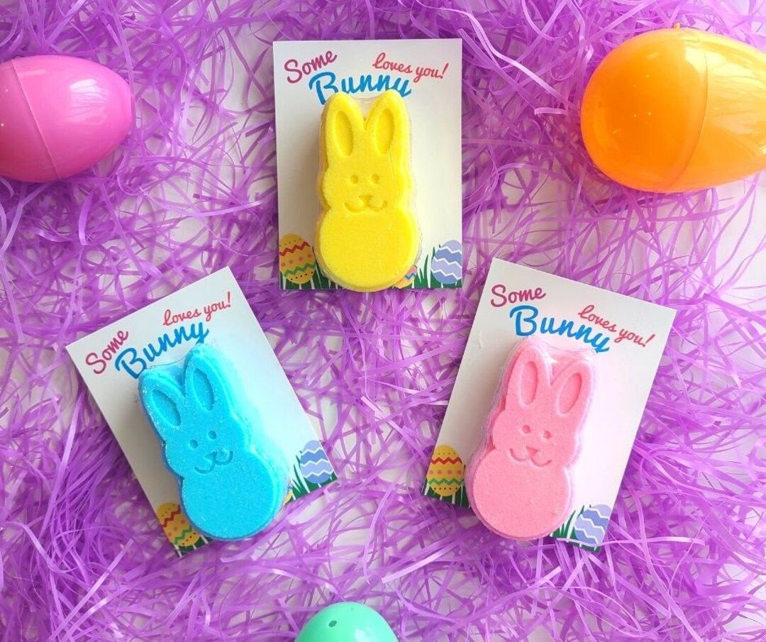 1 Bunny Bath Bomb, Easter basket stuffer, for boys, for girls, for kids, Easter basket fillers, E... | Etsy (US)