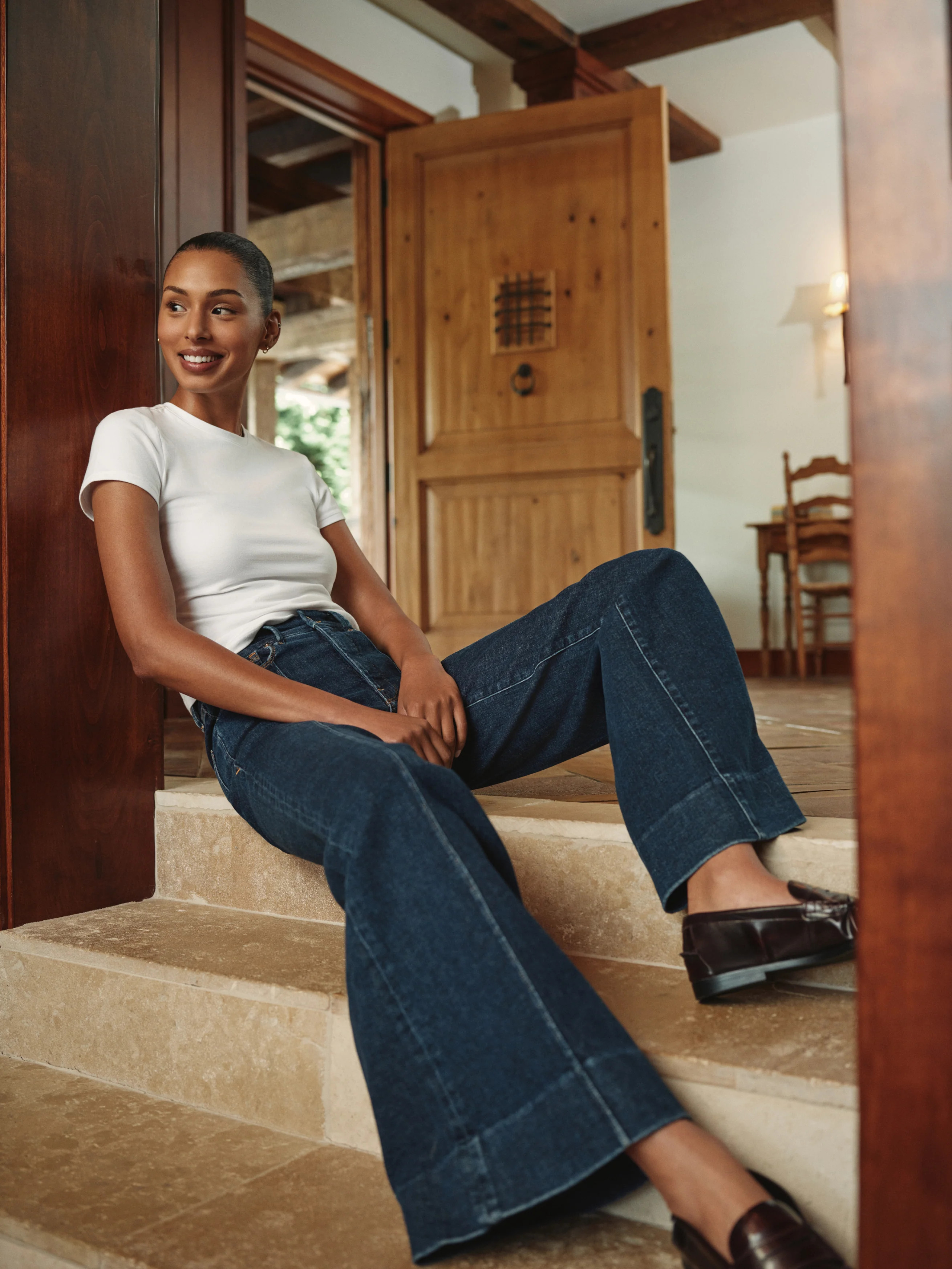 GOOD WAIST PALAZZO JEANS | INDIGO1169 - GOOD AMERICAN | Good American