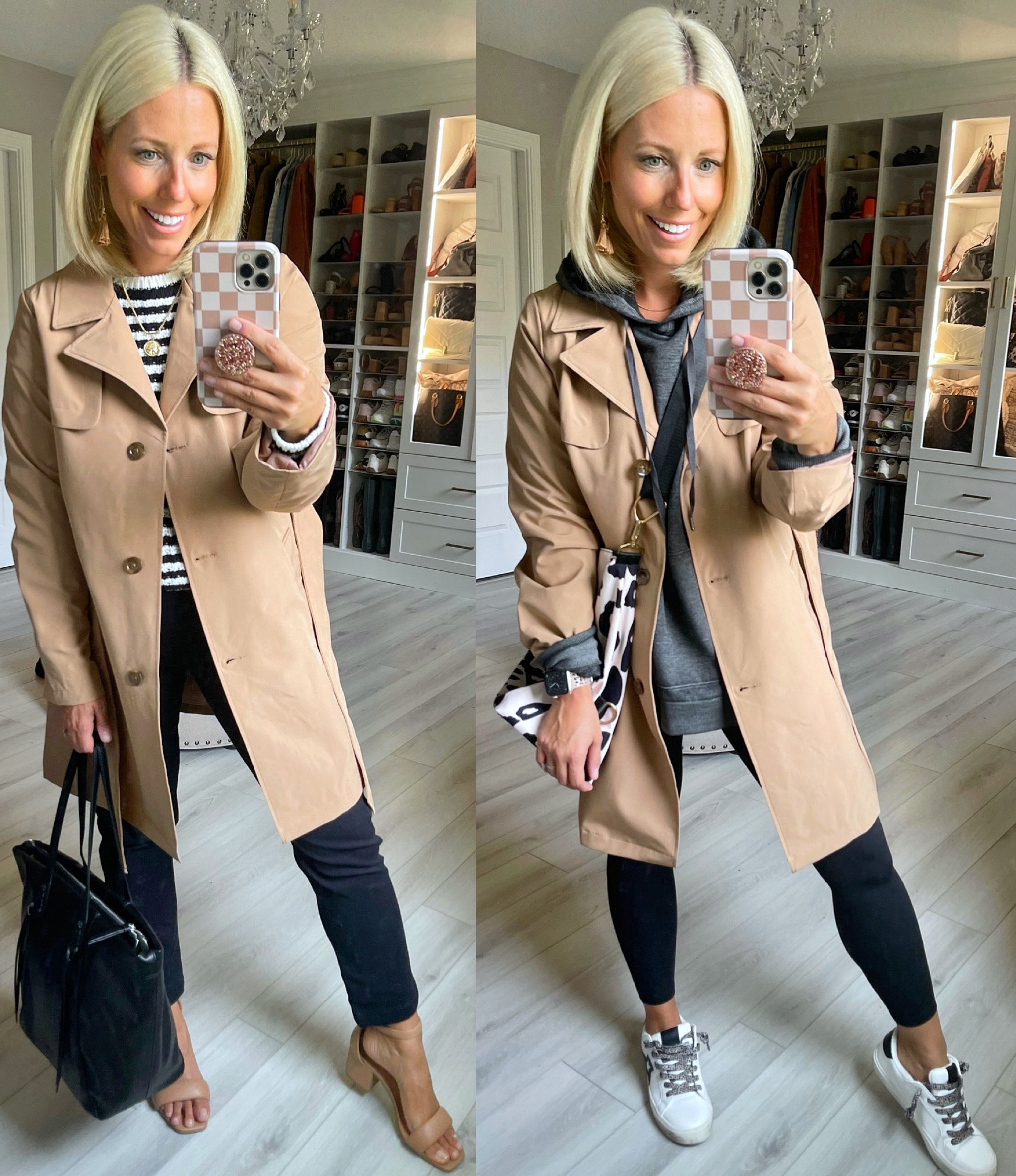 I’m so excited for this belted trench coat I found on Walmart!!!!! It’s such a classic trend that really never goes out of style!!! #ad #walmartfashion It comes in black too and is only $29.98 🥳 
@walmart @walmartfashion
⬇️⬇️⬇️
Coat size small
Sweater medium
Hoodie large
Pants and leggings small
Heels/sneakers TTS

#LTKstyletip #LTKworkwear #LTKunder50