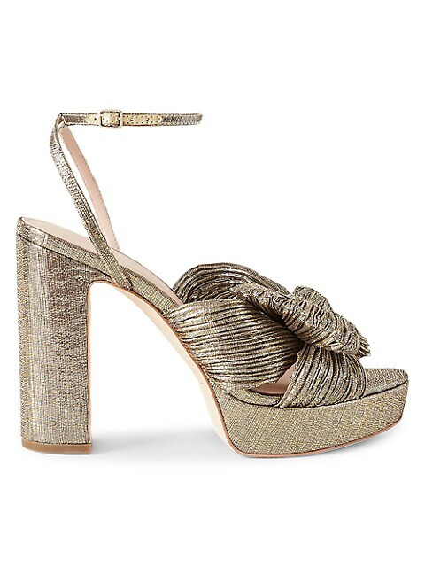 Natalia Pleated Platform Sandals | Saks Fifth Avenue