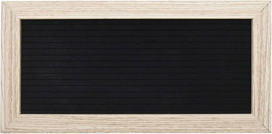 Framed Black Letterboard With Pack of 180 Letters and Symbols, 10” W x 5” H Frame – Secure ... | Amazon (US)