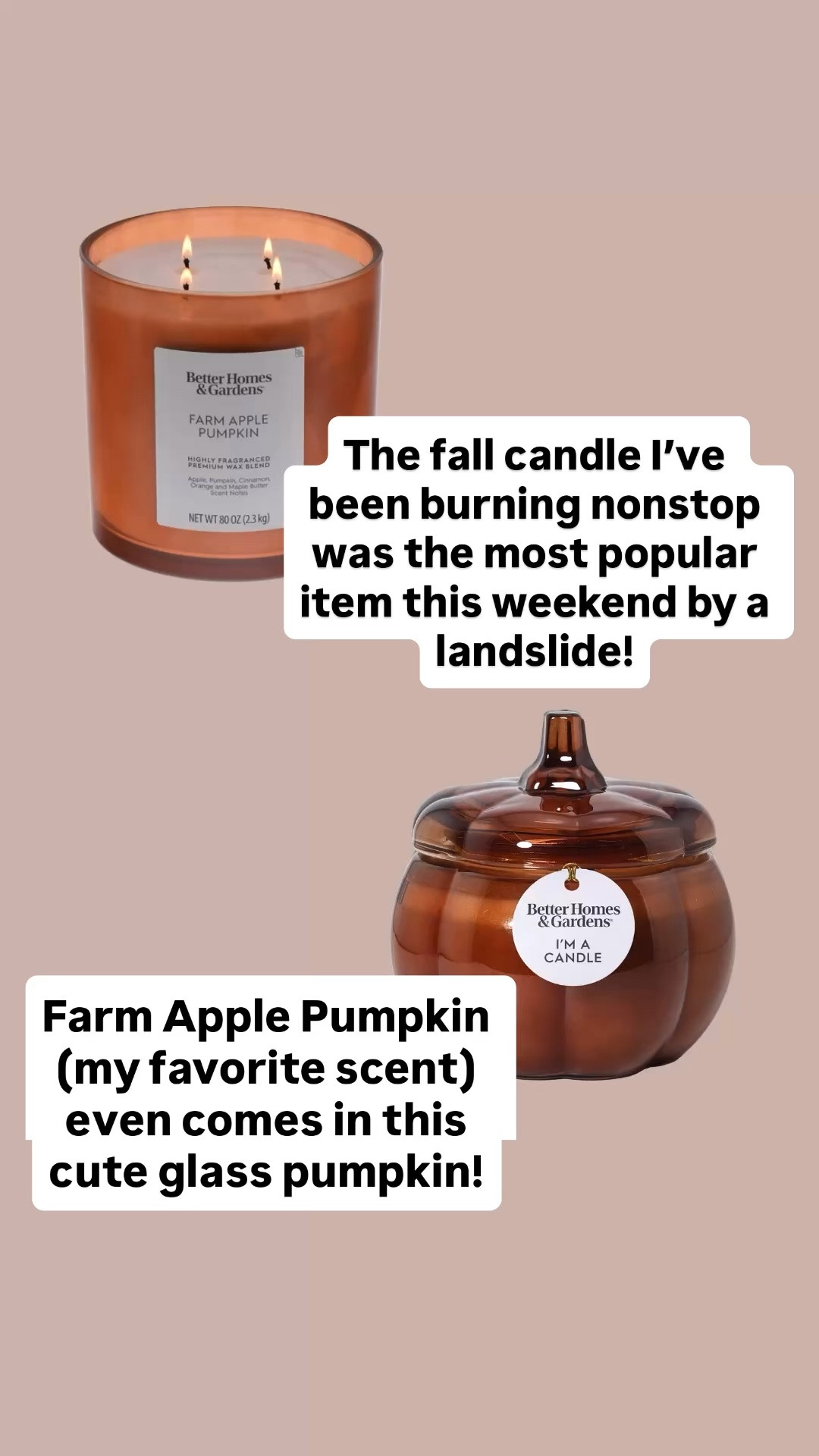 I’ve been burning this candle nonstop and it was the most popular item this weekend by a landslide!
It even comes in this cute glass candle version!

#LTKHome #LTKSeasonal