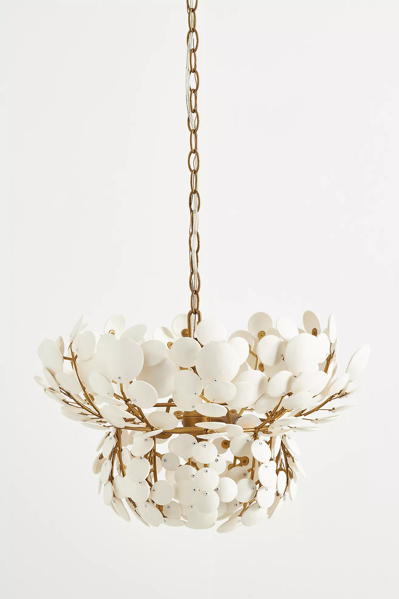 Bilal Small Coconut Chandelier | Anthropologie (US)