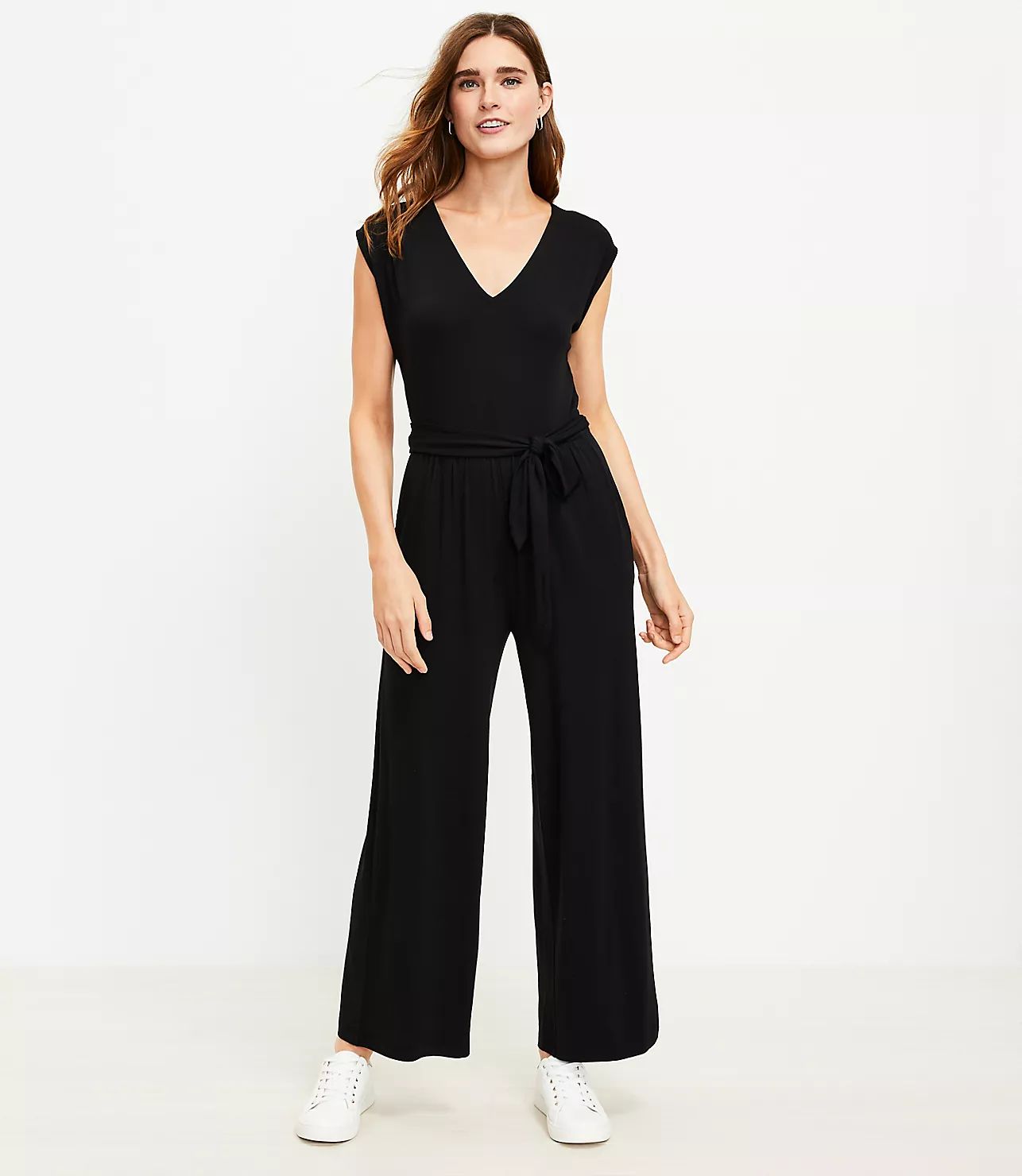 Tie Waist Jumpsuit | LOFT